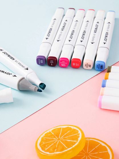 coloured dual marker and highlighter pen set (24 pcs) coloured dual marker and highlighter pen set (24 pcs)