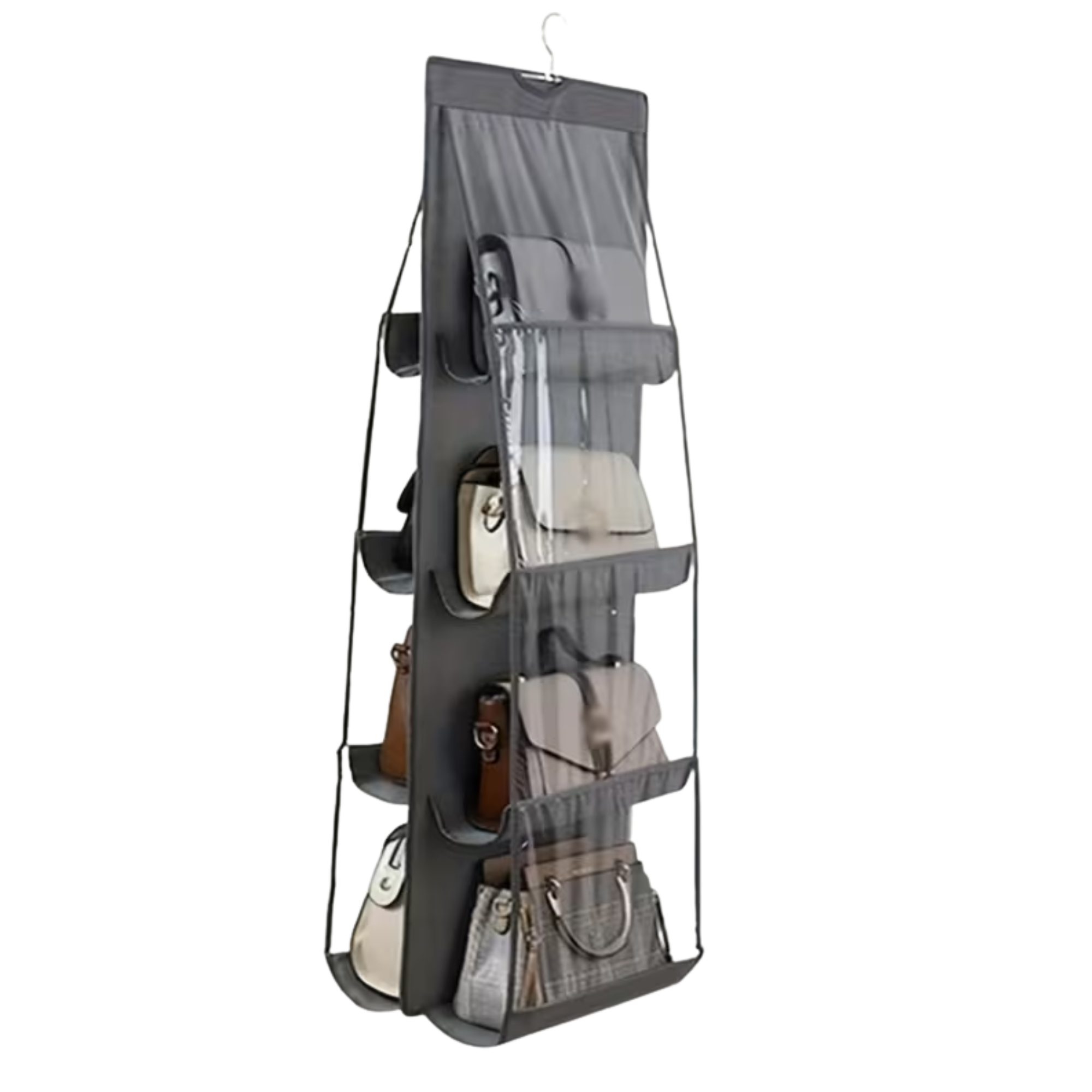 dustproof oof handbag organiser hanger (8 grid)