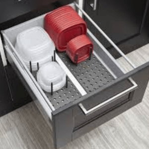kitchen cupboard adjustable drawer organiser tray