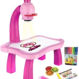 projector painting desk