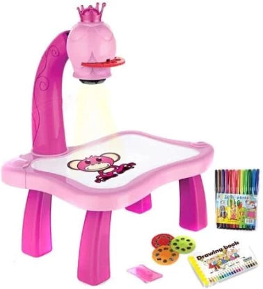 projector painting desk