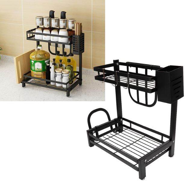 Kitchen Organiser Metal Shelf (40cm)(2 Tier) - Image 3