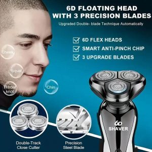 rechargeable portable electric shaver
