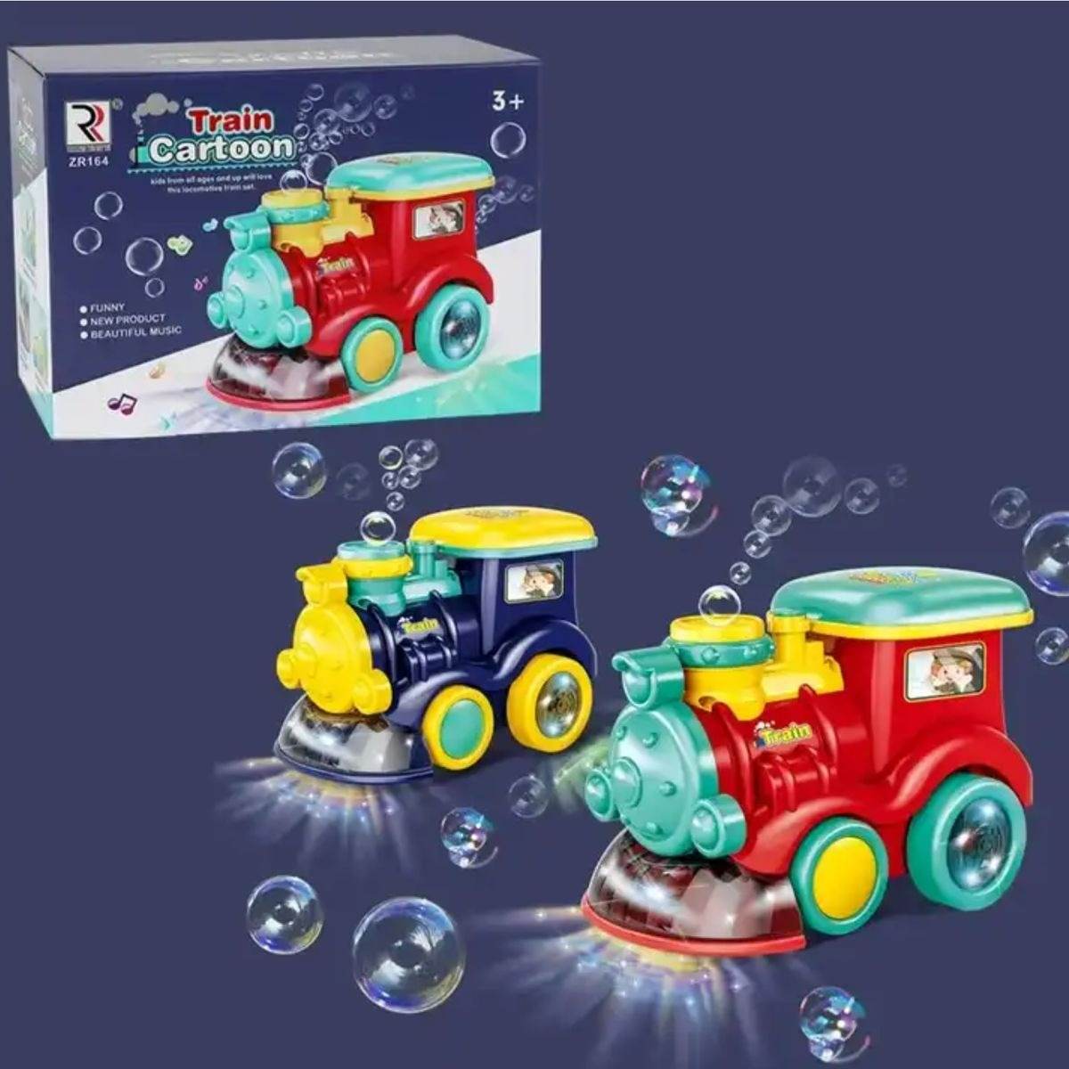 Musical Bubble Blowing Steam Locomotive Toy - Image 4