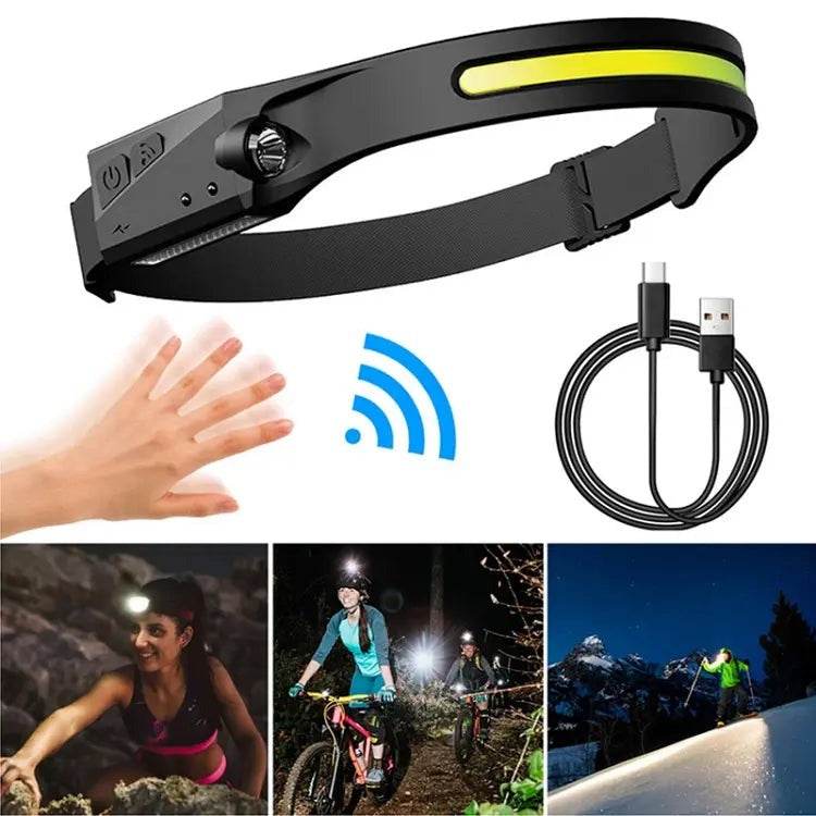 rechargeable induction headlamp with all perspectives