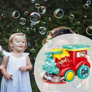 Musical Bubble Blowing Steam Locomotive Toy