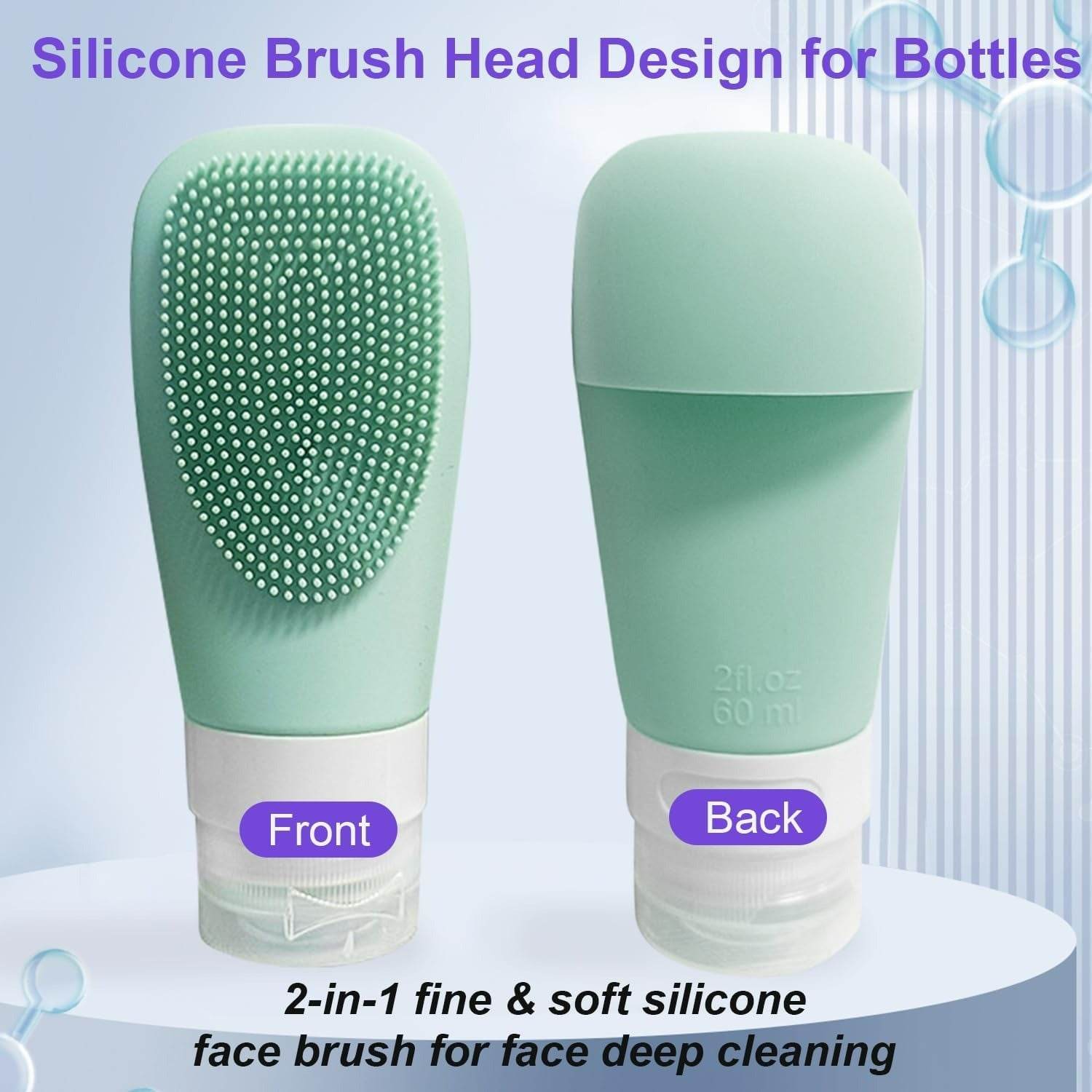silicone shower gel scrubbing bottle set (90ml)(4 pcs) silicone shower gel scrubbing bottle set (90ml)(4 pcs)