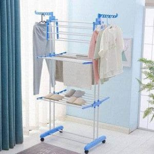 foldable steel cloth hanger (3 tier)