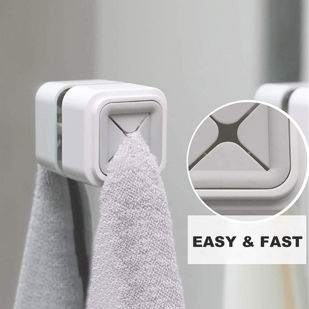 self adhesive wall mount square towel holder (6pcs) self adhesive wall mount square towel holder (6pcs)