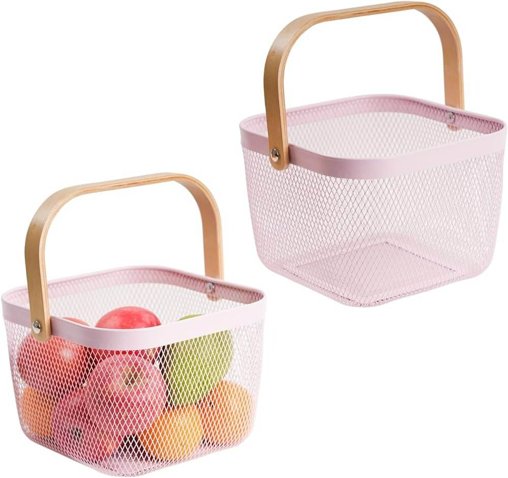 Steel Wire Basket With Handle (Small) Steel Wire Basket With Handle (Small)