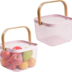 Steel Wire Basket With Handle (Small)