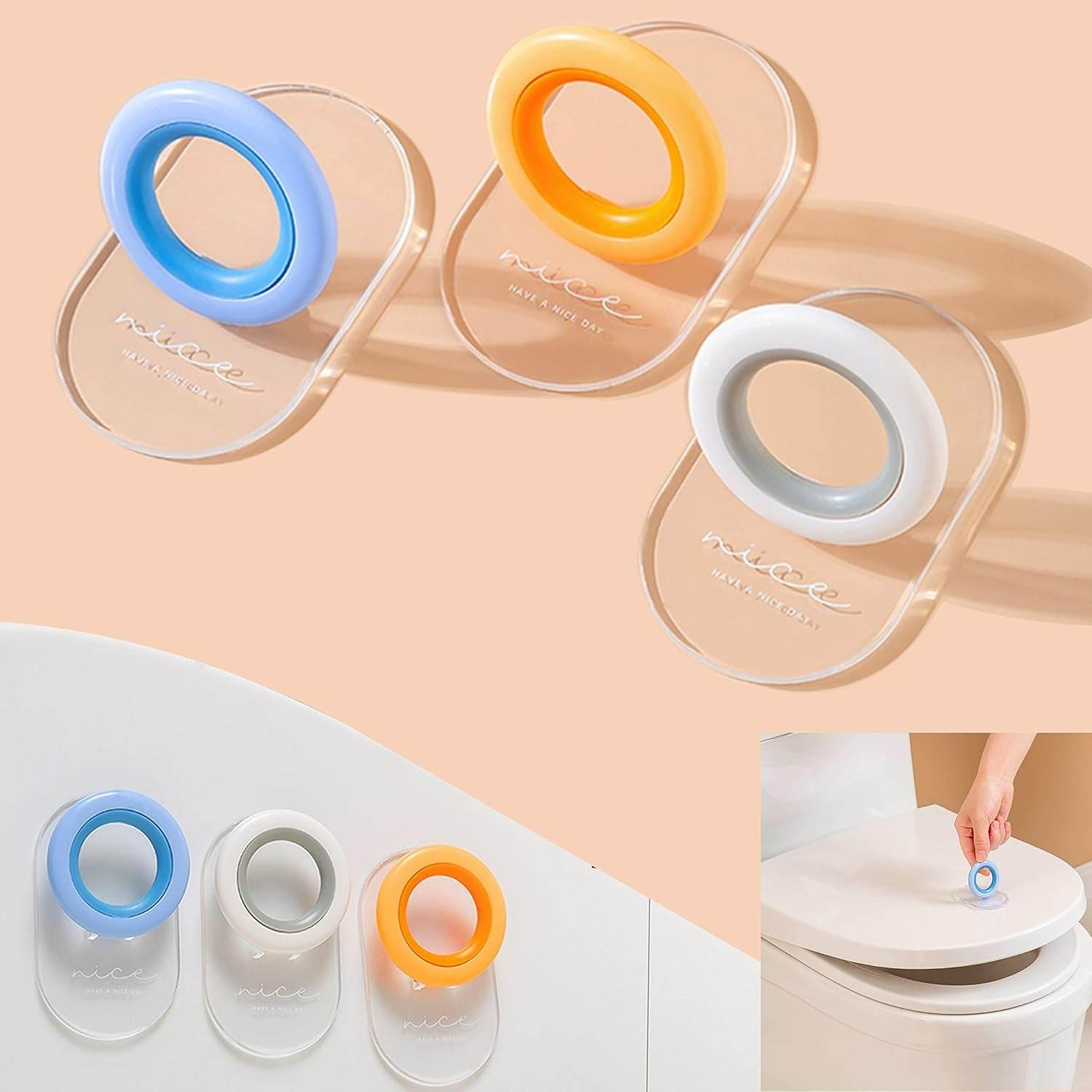 toilet seat lifter cover handle (2 pcs)