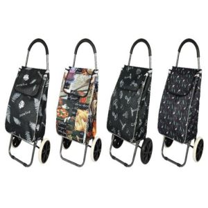 heavy duty shopping trolley bag on wheels