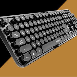 wireless home office keyboard mouse set (black)