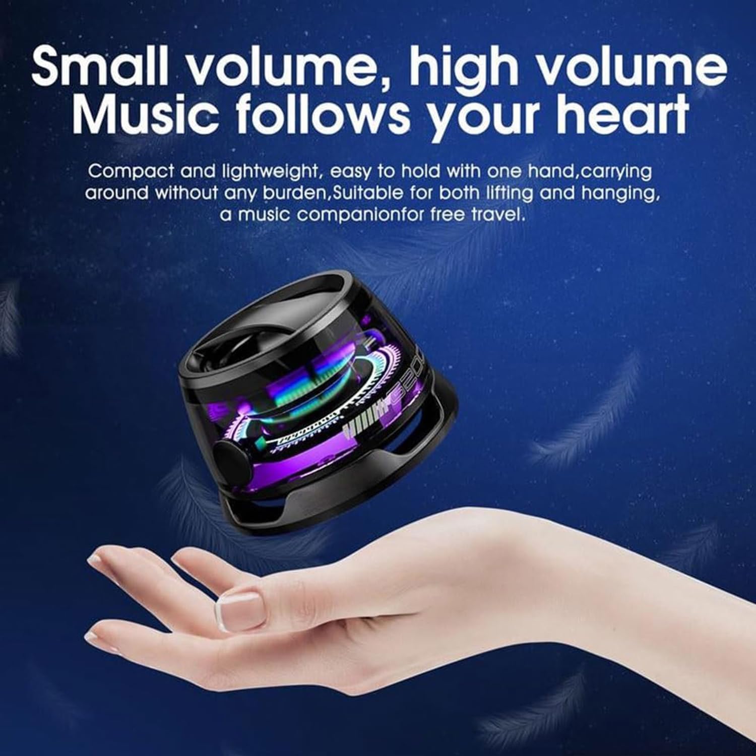 magnetic portable led speaker