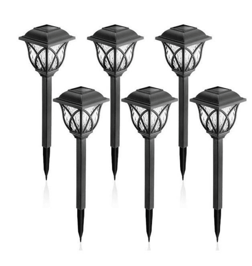 outdoor solar garden lights (6 pcs) outdoor solar garden lights (6 pcs)