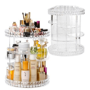 360 degree rotating cosmetics organiser