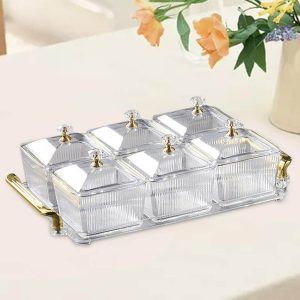 multifunctional snacks dish tray (6 bowls)