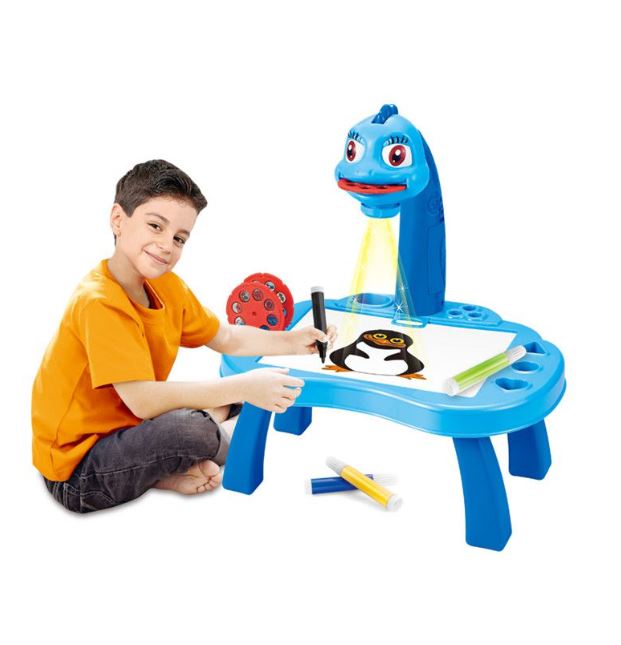 projector painting desk