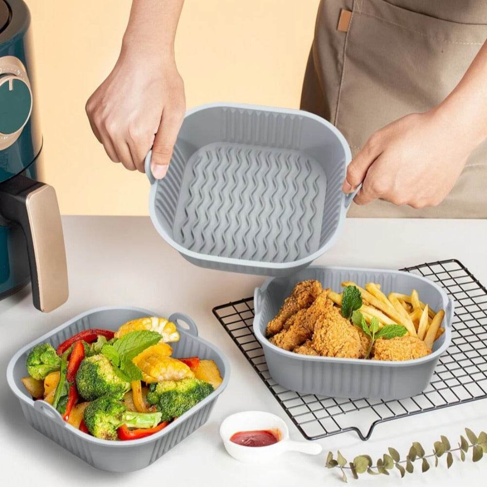 High Quality Silicone Air Fryer Tray Liner (Square)(Each) High Quality Silicone Air Fryer Tray Liner (Square)(Each)