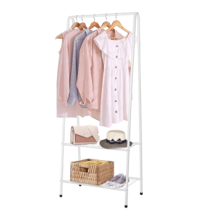 clothes rail with two shelves