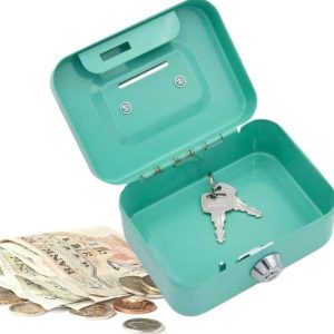 metal cash box (11.5x8.5x5cm)