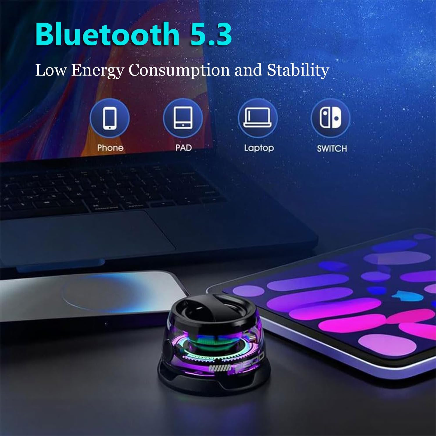 magnetic portable led speaker
