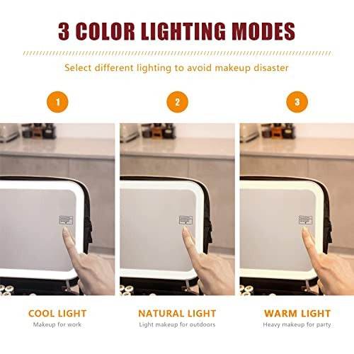 lighted makeup case with mirror lighted makeup case with mirror