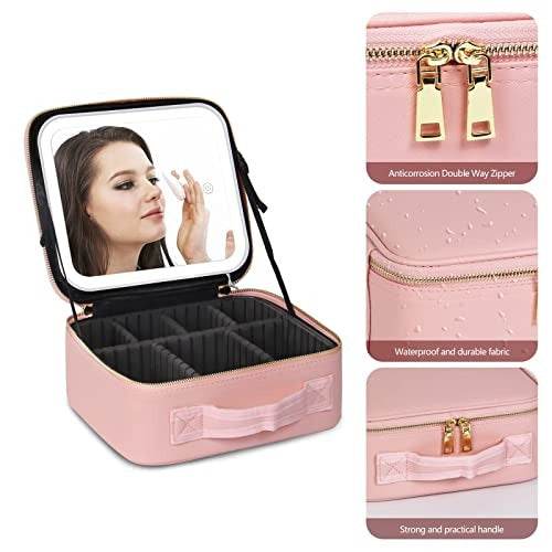lighted makeup case with mirror lighted makeup case with mirror