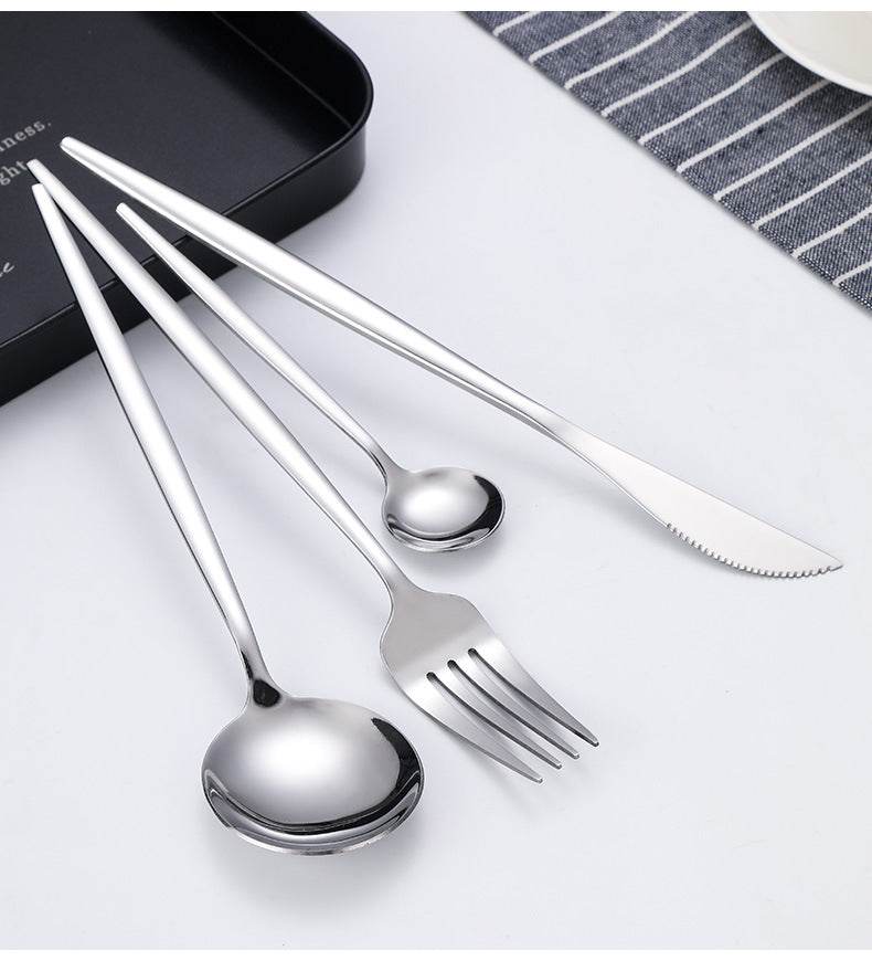 Polished Cutlery Set (24 pcs)(Silver) Polished Cutlery Set (24 pcs)(Silver)