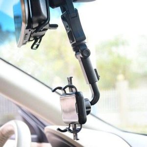 360 degree rearview car mobile holder