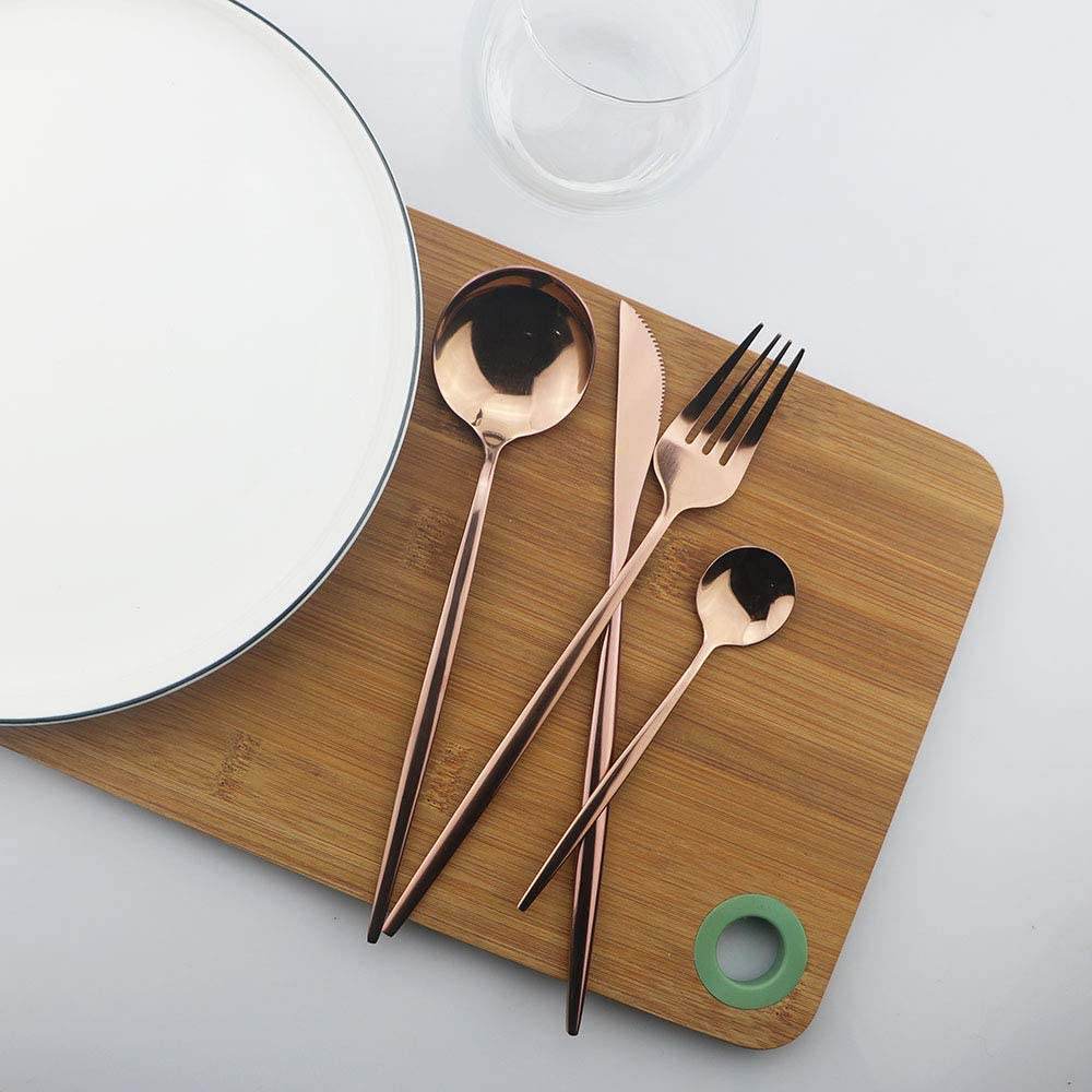 Polished Cutlery Set (24 pcs)(Rose Gold) Polished Cutlery Set (24 pcs)(Rose Gold) - Image 3