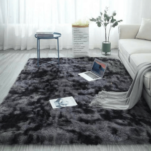 Fluffy Shaggy Runner (Dark Grey)