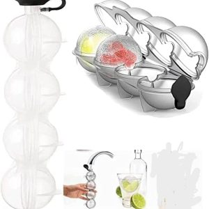 diy 4 holes round ice ball tray
