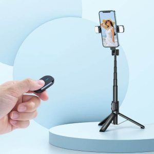 selfie stick tripod with remote