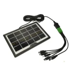 Portable Solar Panel Charger 5V/1.8W – Multi‑Connector, No Battery