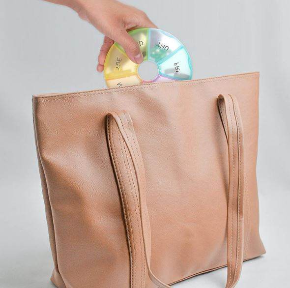 cute round 7 day week organiser pill holder cute round 7 day week organiser pill holder