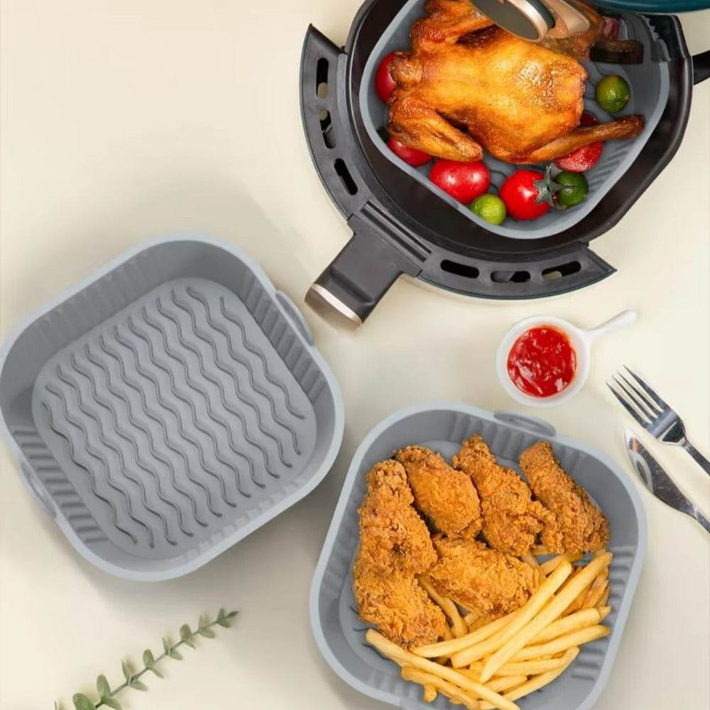 High Quality Silicone Air Fryer Tray Liner (Square)(Each) High Quality Silicone Air Fryer Tray Liner (Square)(Each) - Image 3