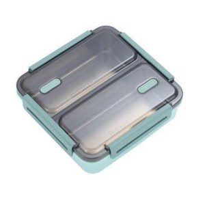 Plastic Insulated Lunch Box (Green)
