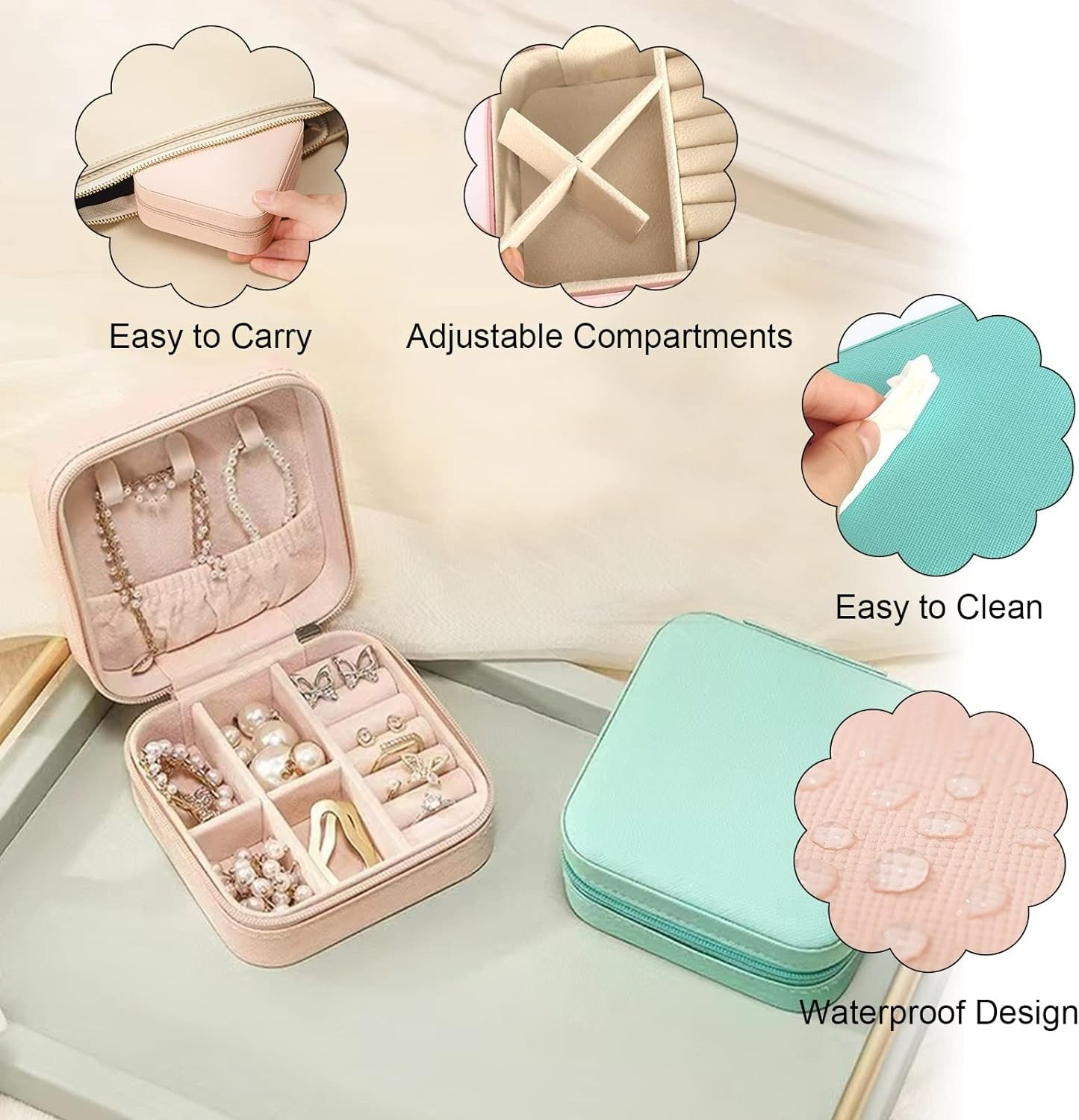 travel jewellery organiser storage case