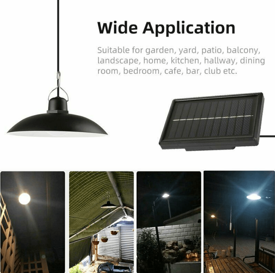 Solar LED Hanging Pendant Light Solar LED Hanging Pendant Light - Image 6