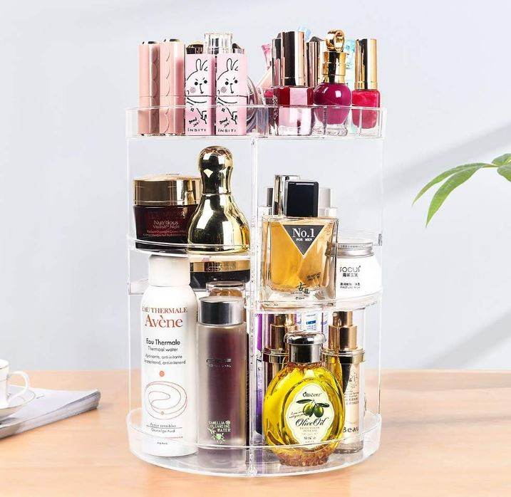 360 Degree Rotation Make Up Storage Shelf 360 Degree Rotation Make Up Storage Shelf - Image 2