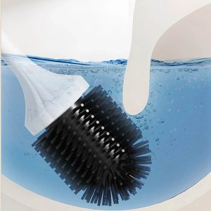 wireless electric silicone head toilet brush