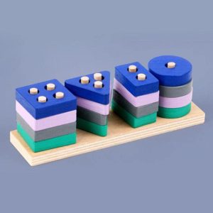 Super Tiny Wooden Sorting And Stacking Toy
