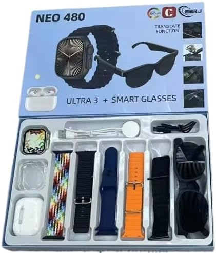 3in1 smart watch, bluetooth headphones, and wireless glasses set 3in1 smart watch, bluetooth headphones, and wireless glasses set