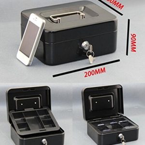 metal cash box (medium)(20x16x8.3cm)