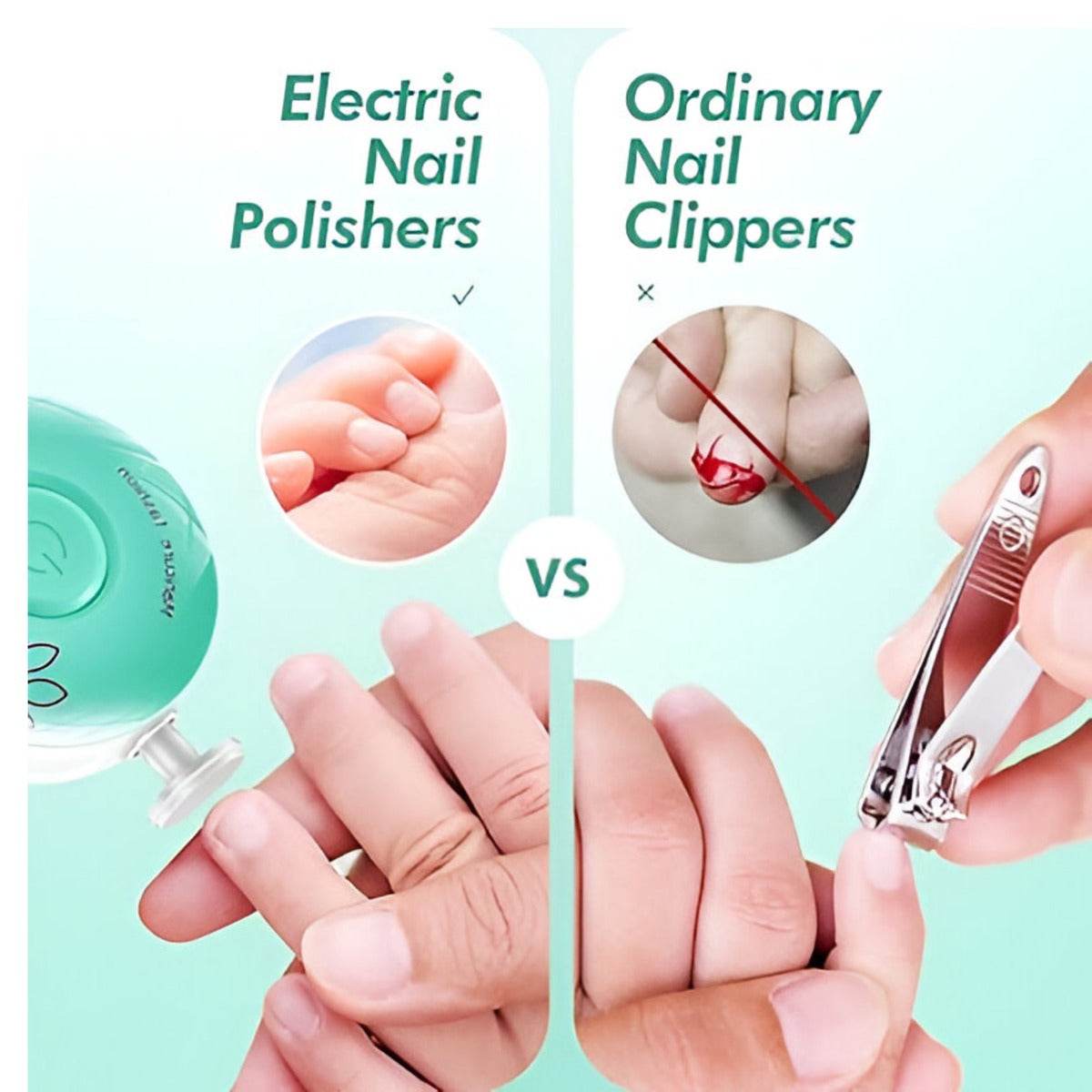 electric baby nail file (battery operated)