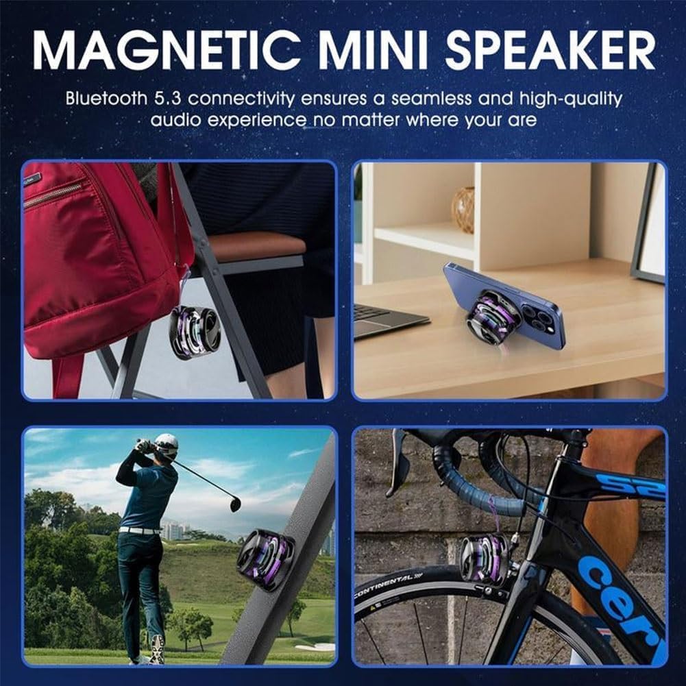 magnetic portable led speaker