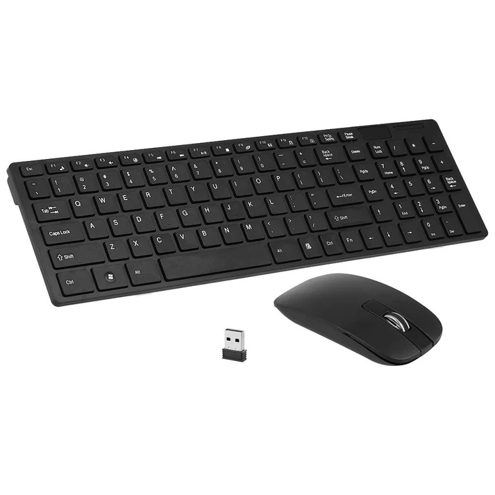 55646833-1-zoom 2.4G Ultra-Slim Portable Wireless Keyboard & Mouse Combo