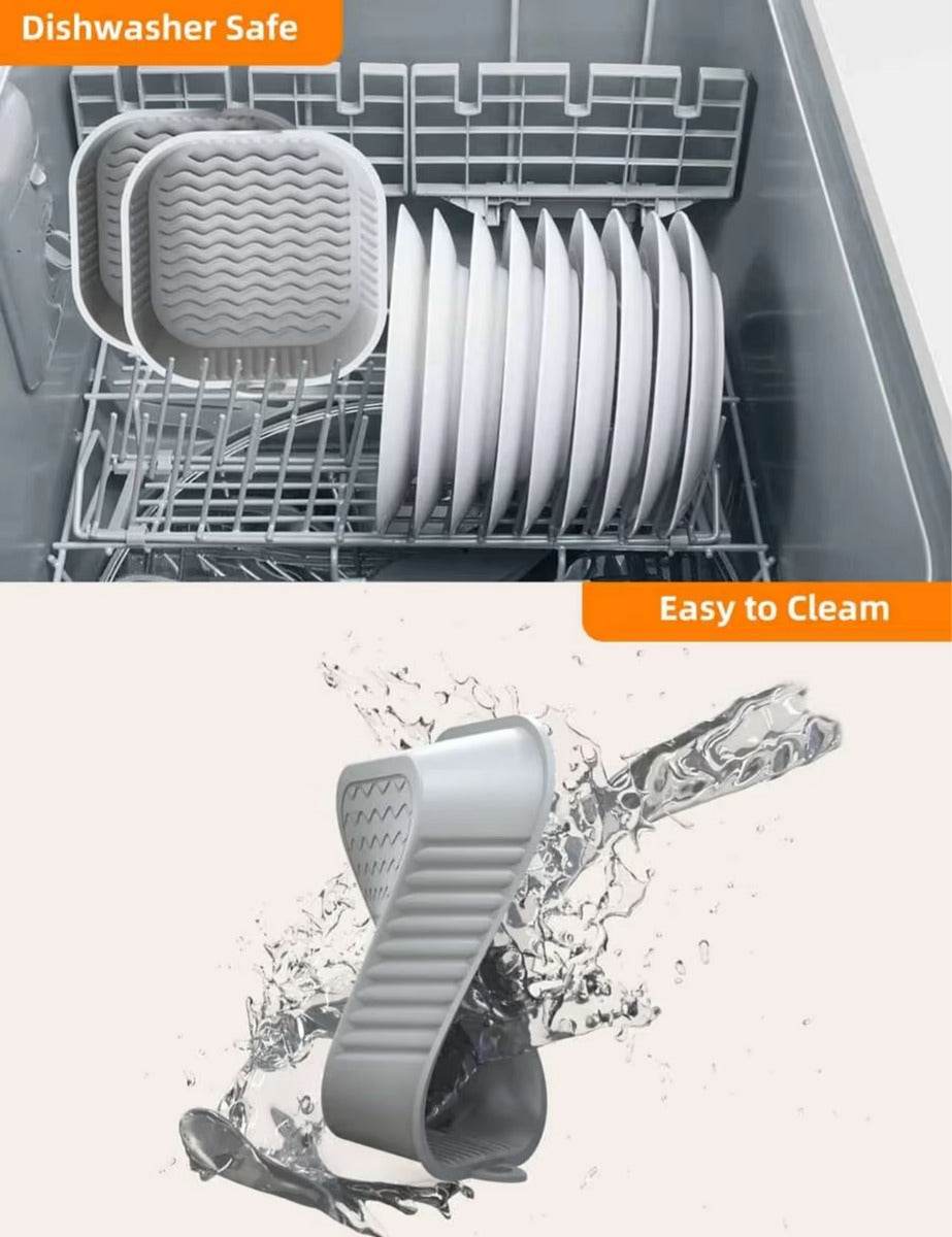 High Quality Silicone Air Fryer Tray Liner (Square)(Each) High Quality Silicone Air Fryer Tray Liner (Square)(Each) - Image 4